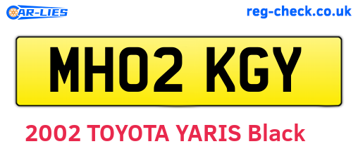 MH02KGY are the vehicle registration plates.