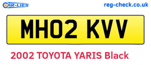 MH02KVV are the vehicle registration plates.
