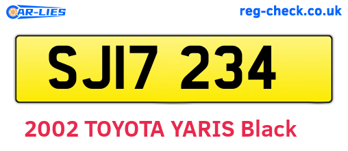 SJI7234 are the vehicle registration plates.