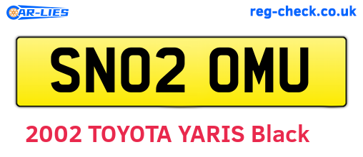 SN02OMU are the vehicle registration plates.