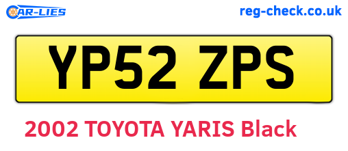 YP52ZPS are the vehicle registration plates.