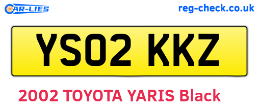 YS02KKZ are the vehicle registration plates.