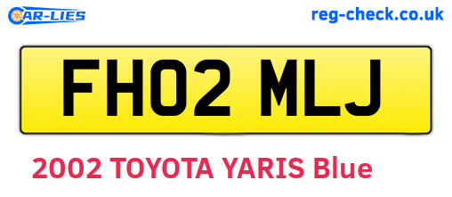 FH02MLJ are the vehicle registration plates.