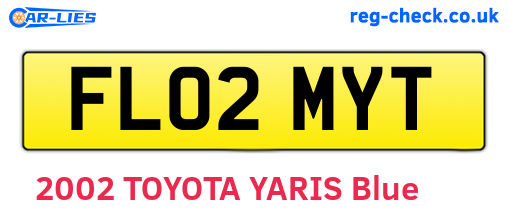 FL02MYT are the vehicle registration plates.