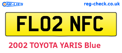 FL02NFC are the vehicle registration plates.