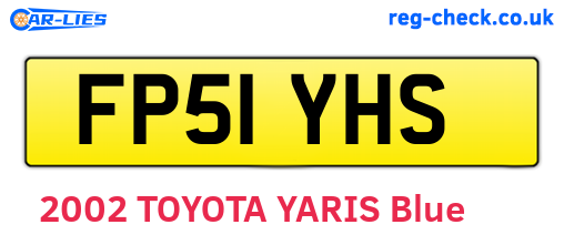 FP51YHS are the vehicle registration plates.