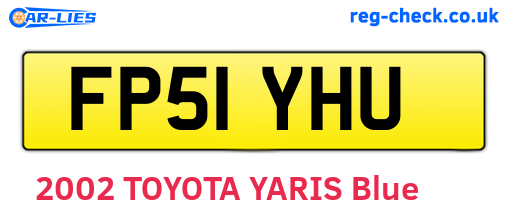 FP51YHU are the vehicle registration plates.