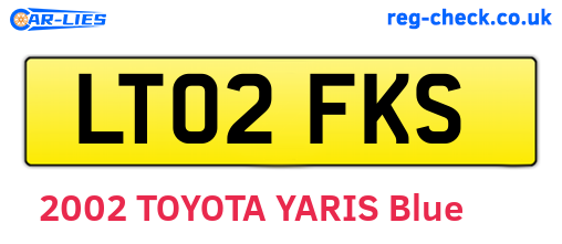 LT02FKS are the vehicle registration plates.