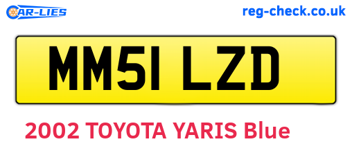 MM51LZD are the vehicle registration plates.