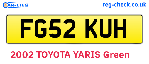 FG52KUH are the vehicle registration plates.