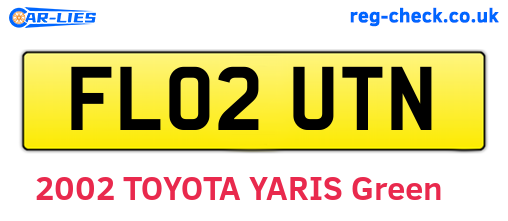 FL02UTN are the vehicle registration plates.