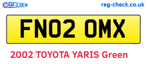 FN02OMX are the vehicle registration plates.