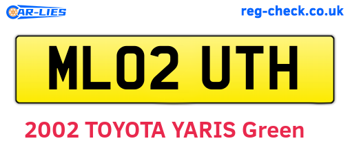 ML02UTH are the vehicle registration plates.
