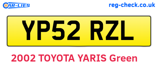 YP52RZL are the vehicle registration plates.