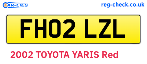 FH02LZL are the vehicle registration plates.