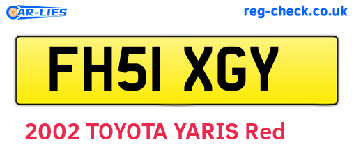 FH51XGY are the vehicle registration plates.