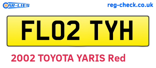 FL02TYH are the vehicle registration plates.
