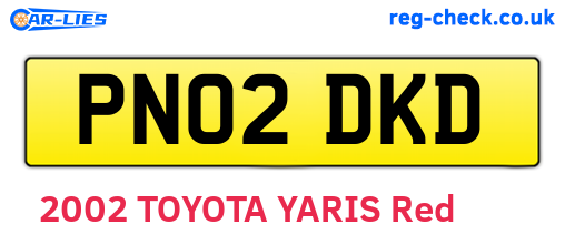 PN02DKD are the vehicle registration plates.