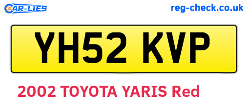 YH52KVP are the vehicle registration plates.
