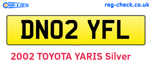 DN02YFL are the vehicle registration plates.