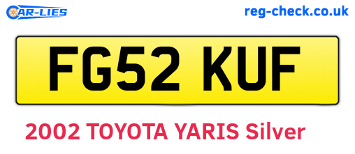 FG52KUF are the vehicle registration plates.