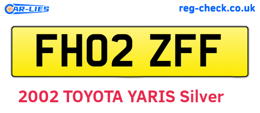 FH02ZFF are the vehicle registration plates.