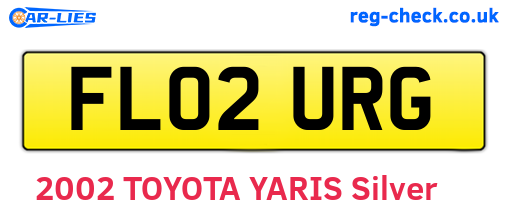 FL02URG are the vehicle registration plates.