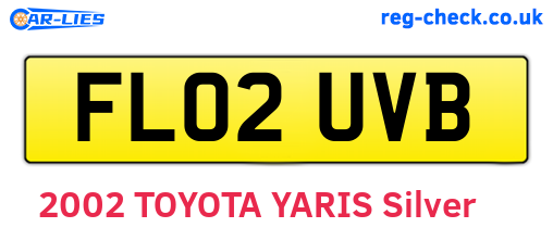 FL02UVB are the vehicle registration plates.