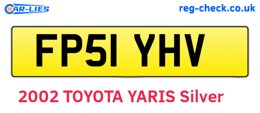 FP51YHV are the vehicle registration plates.