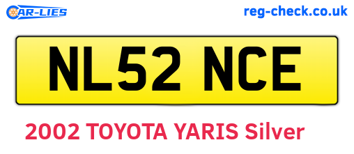 NL52NCE are the vehicle registration plates.