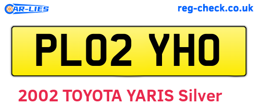 PL02YHO are the vehicle registration plates.