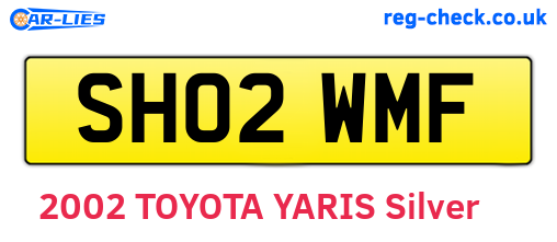 SH02WMF are the vehicle registration plates.