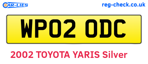 WP02ODC are the vehicle registration plates.