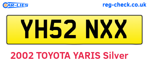 YH52NXX are the vehicle registration plates.