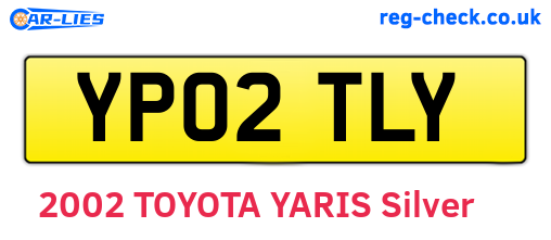YP02TLY are the vehicle registration plates.