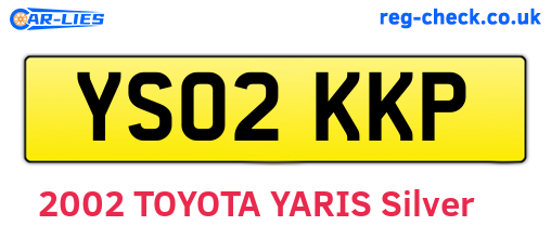 YS02KKP are the vehicle registration plates.