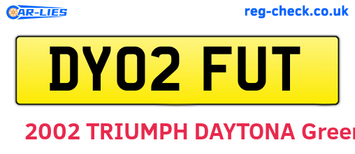 DY02FUT are the vehicle registration plates.