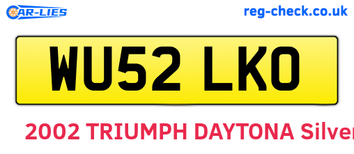 WU52LKO are the vehicle registration plates.