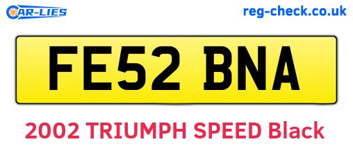 FE52BNA are the vehicle registration plates.