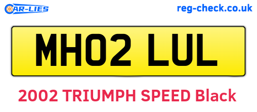 MH02LUL are the vehicle registration plates.