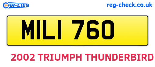 MIL1760 are the vehicle registration plates.