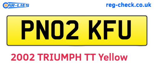 PN02KFU are the vehicle registration plates.