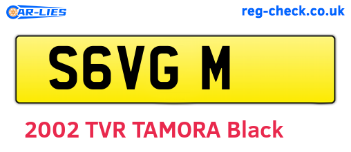 S6VGM are the vehicle registration plates.