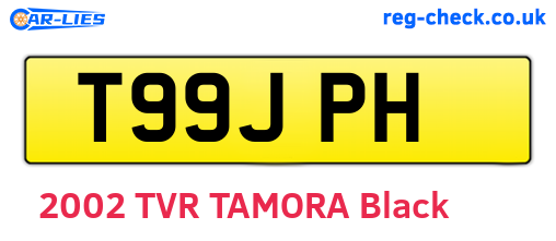 T99JPH are the vehicle registration plates.