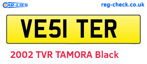 VE51TER are the vehicle registration plates.