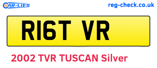 R16TVR are the vehicle registration plates.