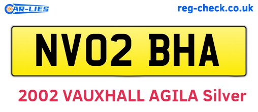 NV02BHA are the vehicle registration plates.