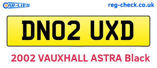 DN02UXD are the vehicle registration plates.