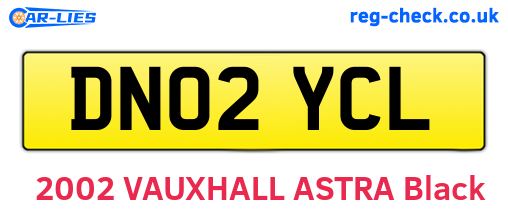 DN02YCL are the vehicle registration plates.
