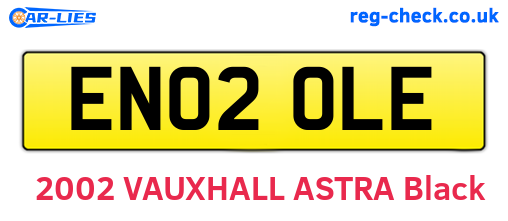 EN02OLE are the vehicle registration plates.